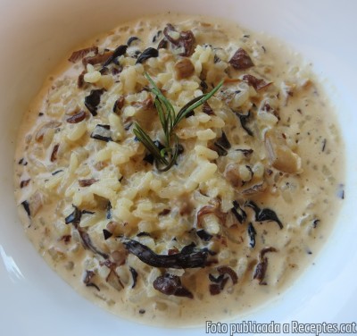 Arròs cremós de bolets